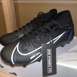 2021 Nike Mercurial Superfly 8 Academy iD Blk/Wh/Blu SZ US 5.5 ( DD3092-991 )